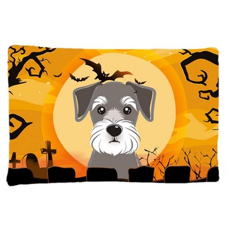 Carolines Treasures Halloween Schnauzer Fabric Standard Pillowcase BB1764PILLOWCASE